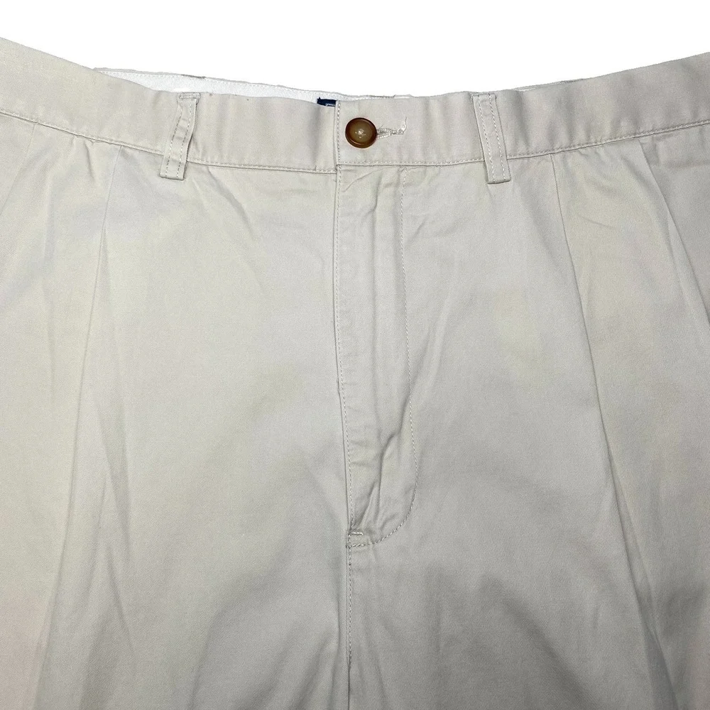 Polo by Ralph Lauren Hammond Pants (35x31.5) Cuffed Pleated Beige Old Money